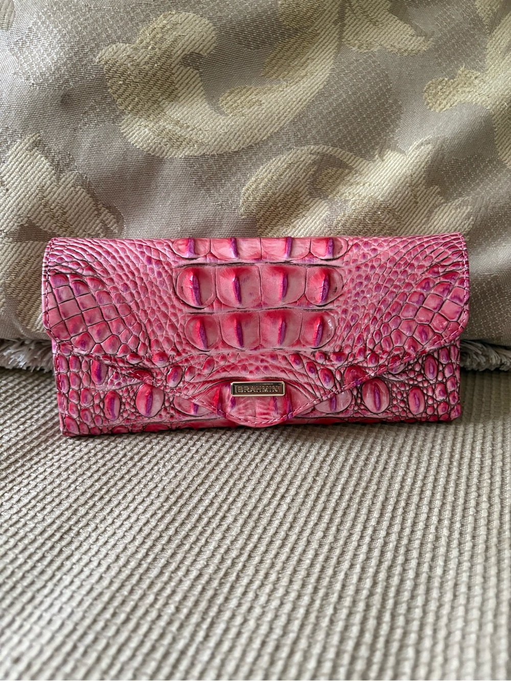 Brahmin Veronica French Rose Melbourne Leather Wallet